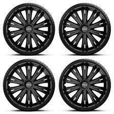 Wheel Trims 16" Black Hub Caps Wheel Covers Giga Fits PEUGEOT EXPERT TEPEE