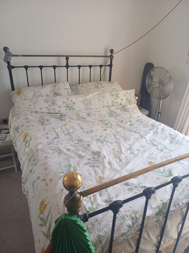 Metal double size bed frame - metal,