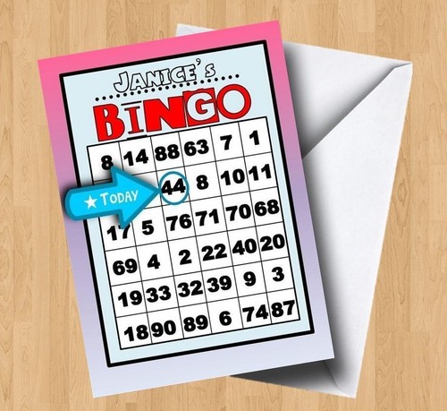 Personalised bingo birthday - bingo,