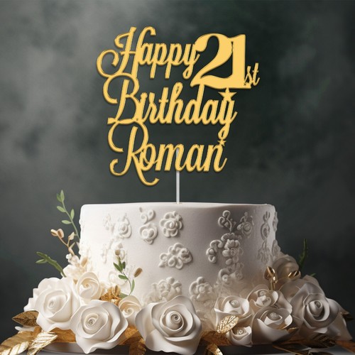 Personalised cake topper - personalised,
