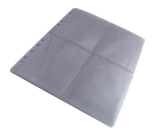 Clear pages for postcards - a4,