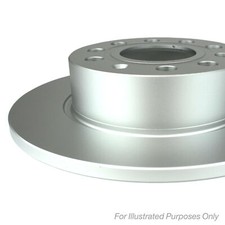 2x Brake Discs Solid For Volvo