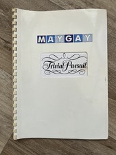 MAYGAY M1 TRIVIAL PURSUIT AWP FRUIT MACHINE MANUAL - 1996