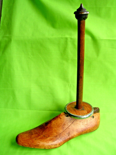 Antique cjn wooden foot last - wooden,