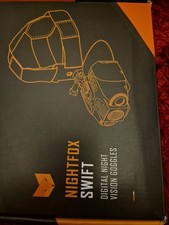 NIGHTFOX NIGHT VISION DIGITAL GOGGLES. HEAD MOUNTABLE IN VERY GOOD CONDITION