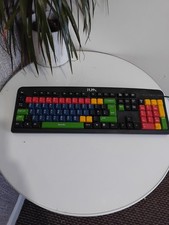 Accuratus RM Education Multi Coloured USB Wired Keyboard for Children