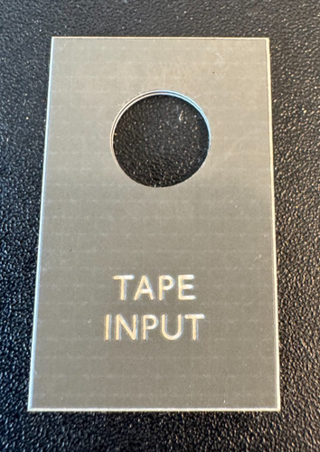 Vintage tape input engraved - tape,