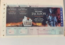 UNUSED MICHAEL JACKSON TICKET  WEMBLEY STADIUM 1997