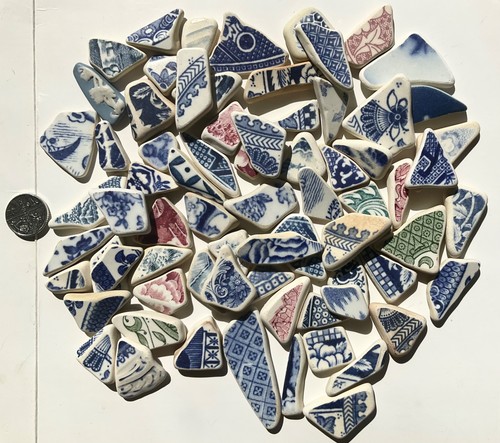 Sea glass style pottery - sea,