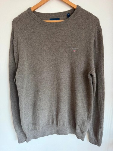 Gant men grey crew - crew, neck