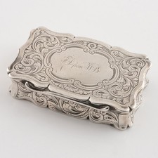 Victorian Silver Snuff Box