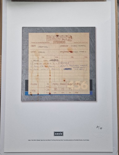 Oasis limited edition master - edition,