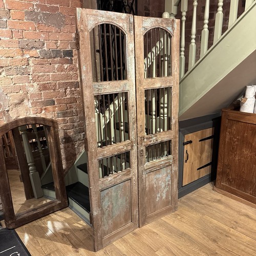 Pair vintage wooden door - pair, of