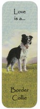 BORDER COLLIE DOG BEAUTIFUL DOG BOOKMARK SAME IMAGE BOTH SIDES GREAT GIFT