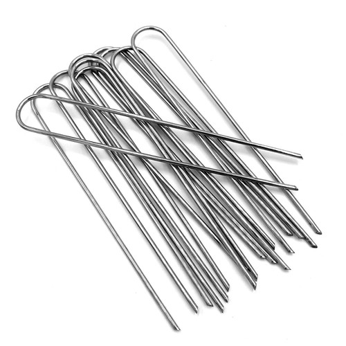 22cm galvanised pins weed - galvanised,