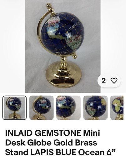 Globe mini rotating desk - desk, top