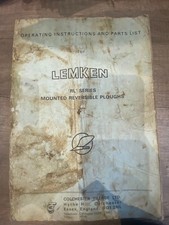 Lemken Operating Instructions