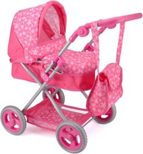 Toyrific Snuggles Deluxe Dolls Pram for Kids - Premium Doll Stroller for Dolls