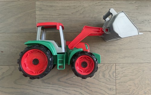 Lena plastic toy tractor red - toy,