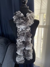 Handmade Open End Ruffle Scarf