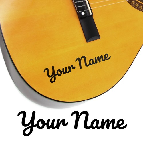 Guitar name stickers - guitar,