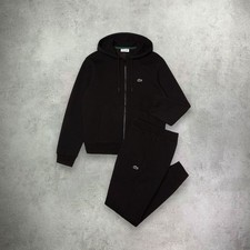 mens polo Lacoste Black tracksuit - All Sizes