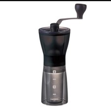 Transparent Black Mini Mill Plus Compact & Adjustable Hand Coffee Grinder with