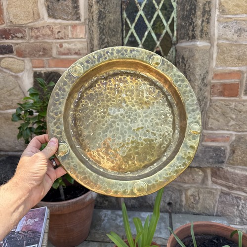 Vintage brass hammered - vintage,