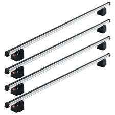 Fabbri Van Aluminium Roof Bars x4 for VW Transporter T5 LWB Low Roof 03-15 200Kg