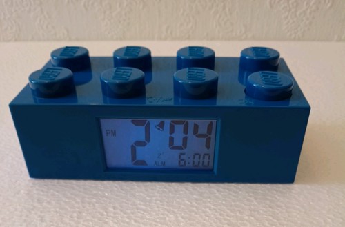 Retro look blue lego - retro, brick