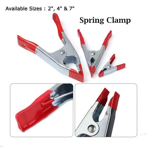 Heavy duty metal spring - spring, clamps