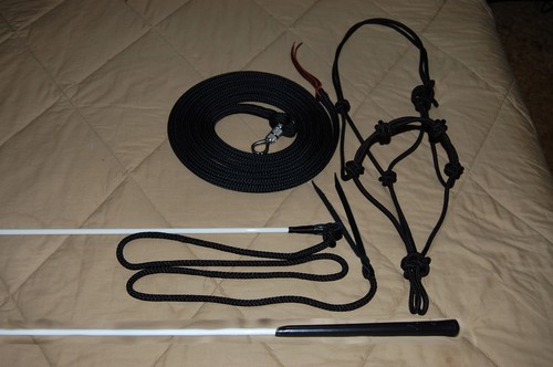 Stiff halter lead rope - rope, &