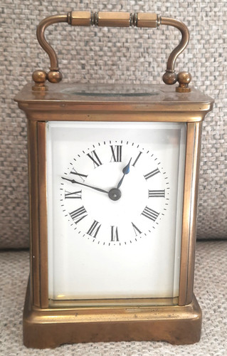Antique brass carriage clock - antique,