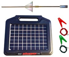 Solar Powered Electric Fence Energiser SRS05 0.5J 12V Fencer MADE IN UK