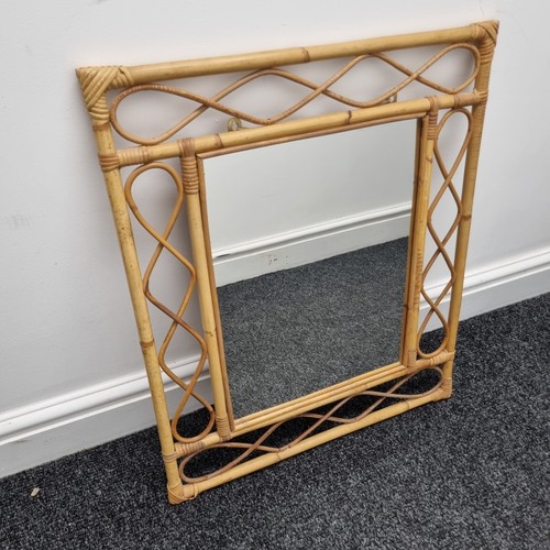 Vintage rattan wicker wall - vintage,