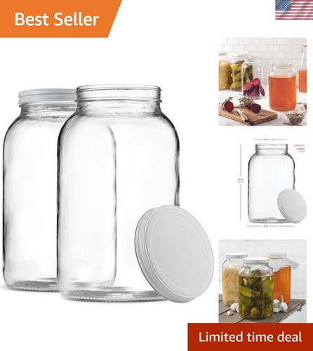 Gallon glass jar with lid - with,