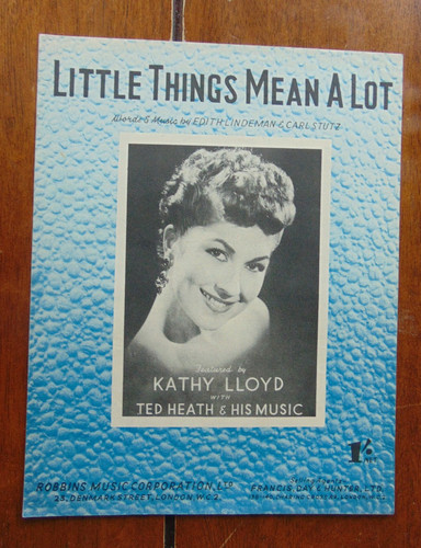 Little things mean lot kathy - mean, a