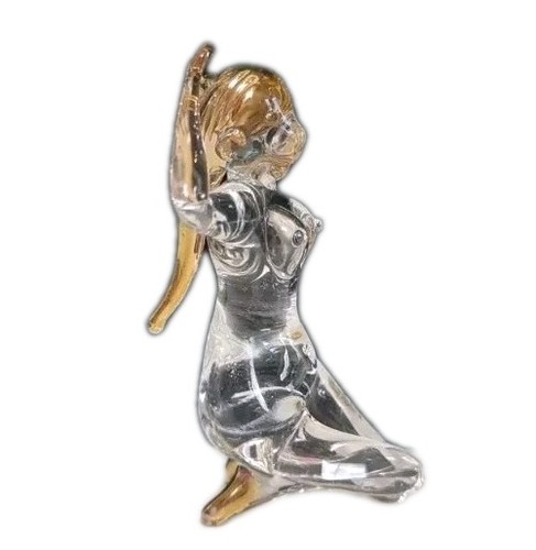Blown glass lady figurine - glass, art