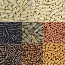 Duffle Coat Wooden Toggle Buttons - Various Sizes & Colours