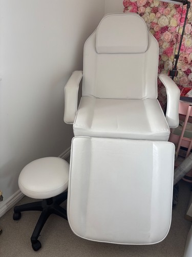 Beauty chair bed with stool - chair,