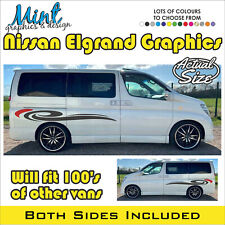 NISSAN ELGRAND MPV Camper Side Stripes Decals Stickers Van Graphics NOP&P 020