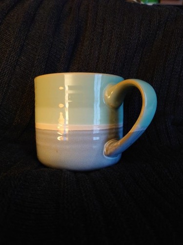 Blue green glazed - blue, stoneware