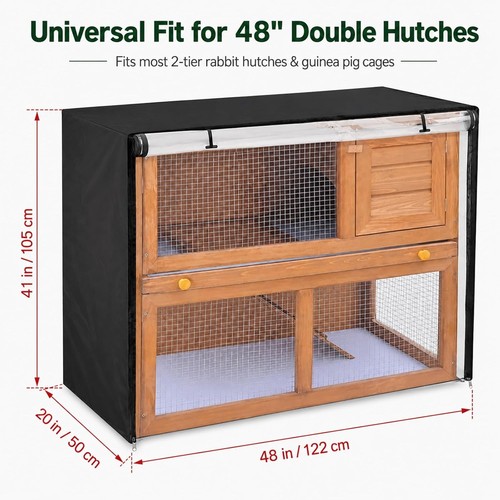 Inch double rabbit hutch - inch,
