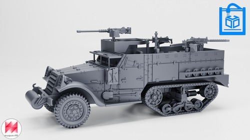M2a1 half track wargaming - half-track,