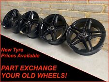Mercedes C Class C43 205 206 18" Genuine AMG 5 Twin Spoke Black Alloy Wheels