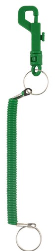 Green spiral key chain - green,