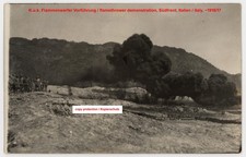 K.u.k Foto Soldat,Flammenwerfer,Italien,kuk photo soldier,flamethrower,italy,ww1