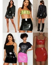 Women's Ladies Vinyl PVC Wet