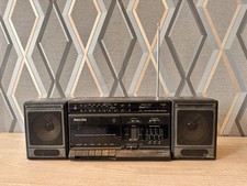 Vintage Philips D8274 Portable Boombox Cassette FM/LW/MW/SW Graphic Equaliser 