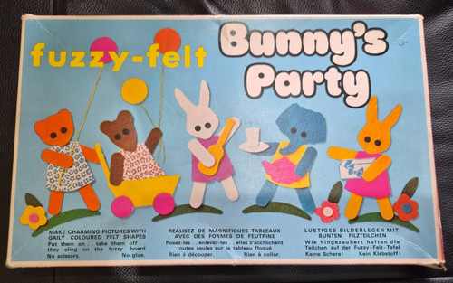 Vintage fuzzy felt - &, board